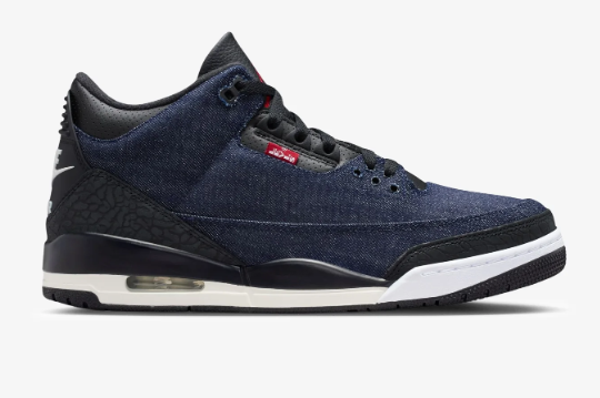 Air Jordan 3 Retro x Levi's – Indigo / Gym Red