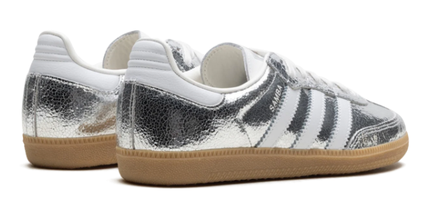 Adidas Samba OG WMNS 'Silver Metallic' Cracked Leather JR0035
