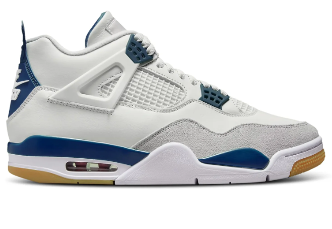 Nike SB x Air Jordan 4 Retro 'White Navy' - DR5415-100