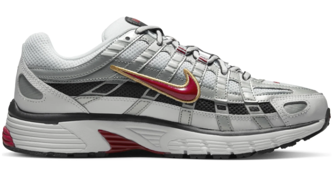 Nike P-6000 CNPT 'Metallic Silver / Red' – Women's Sneaker (BV1021-101)