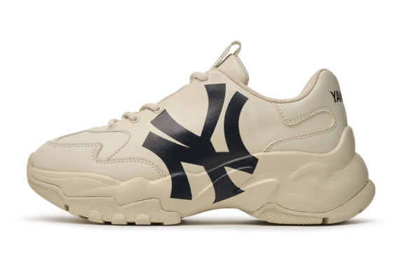 MLB Big Ball Chunky A – NY Yankees Sneaker in Beige