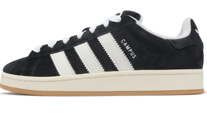 adidas Campus 00s 'Core Black / Cloud White / Gum' HQ8708